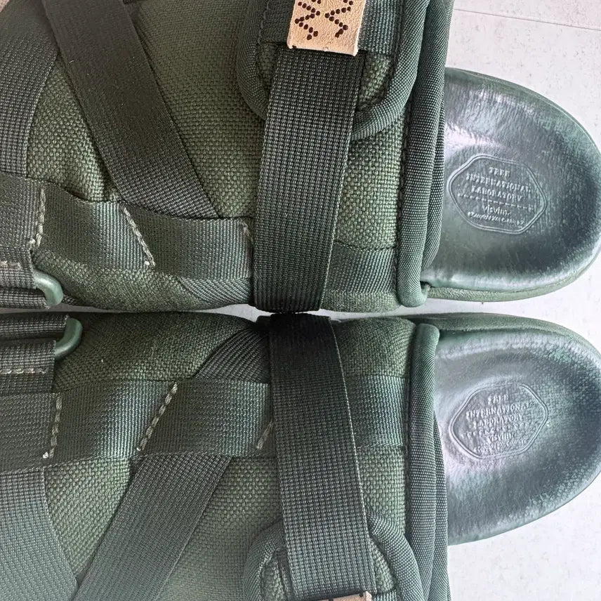 [BUNJANG] Visvim Christo Two-Tone Green Sandals / 비즈빔 크리스토 투톤 그린 L