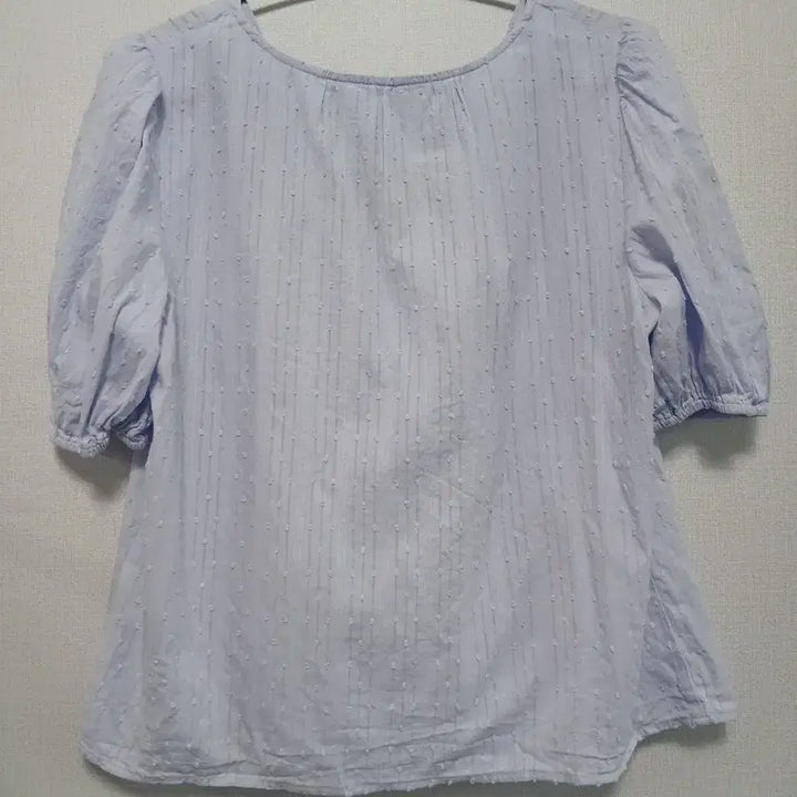 [BUNJANG] MIXXO Sky Blue Tie Blouse / MIXXO 미쏘 끈 블라우스 하늘색 M