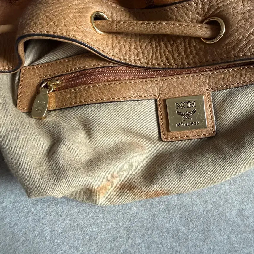 [SOLD OUT] MCM 엠씨엠 드로스트링 버킷백 가방