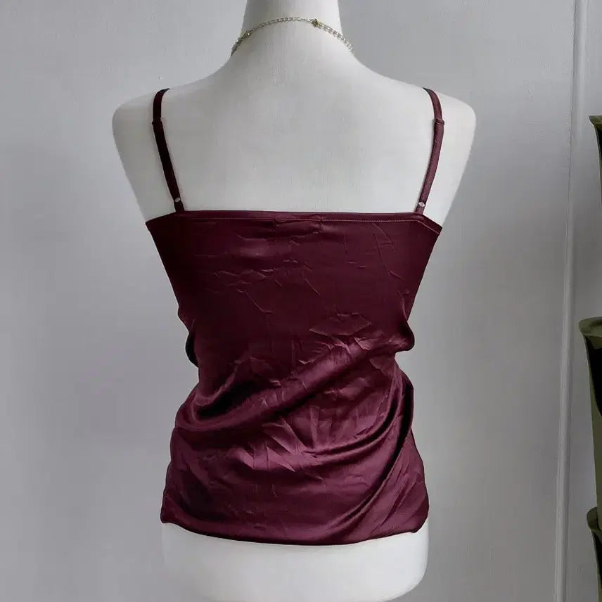 [BUNJANG] Vintage Burgundy Sleeveless Top / [빈티지] 버건디 슬리브리스 탑