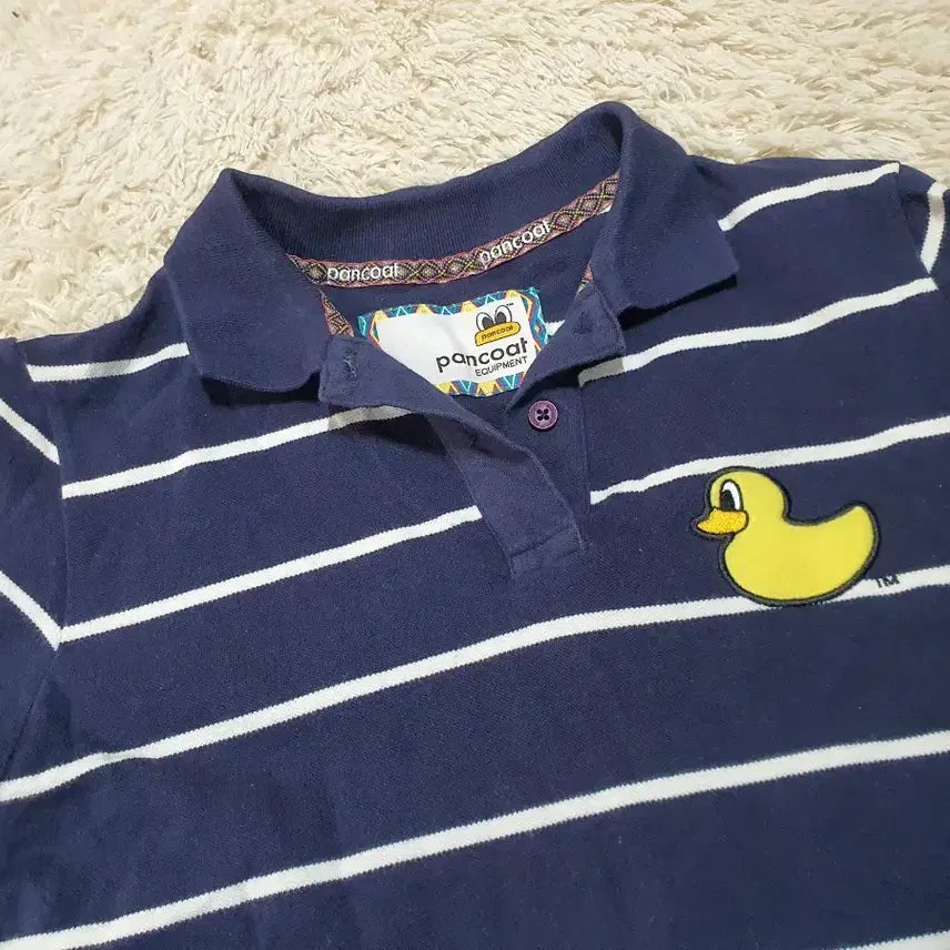 [BUNJANG] Pancoat Navy Striped Collar Dress / 팬콧 네이비 스트라이프 카라 원피스