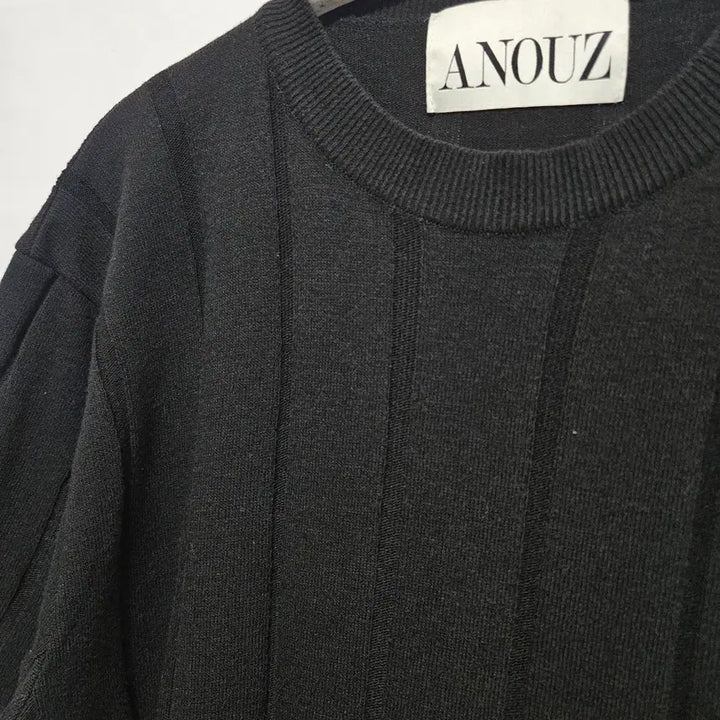 [BUNJANG] anouz Knit T-Shirt (L) / 어누즈 anouz 반팔 니트 티셔츠 L