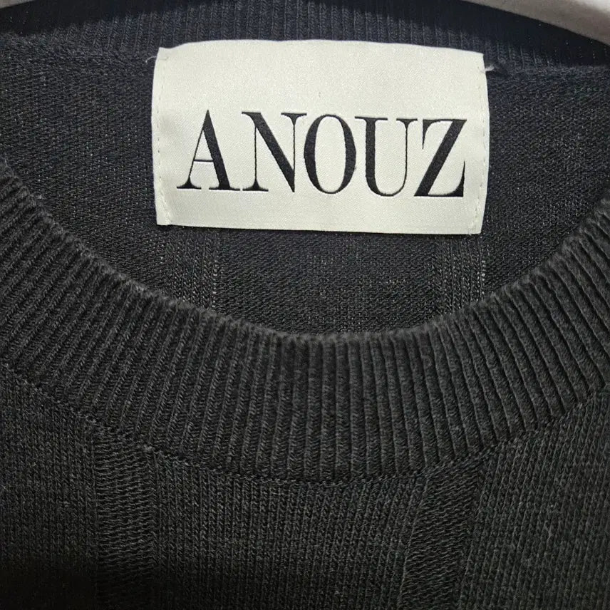 [BUNJANG] anouz Knit T-Shirt (L) / 어누즈 anouz 반팔 니트 티셔츠 L