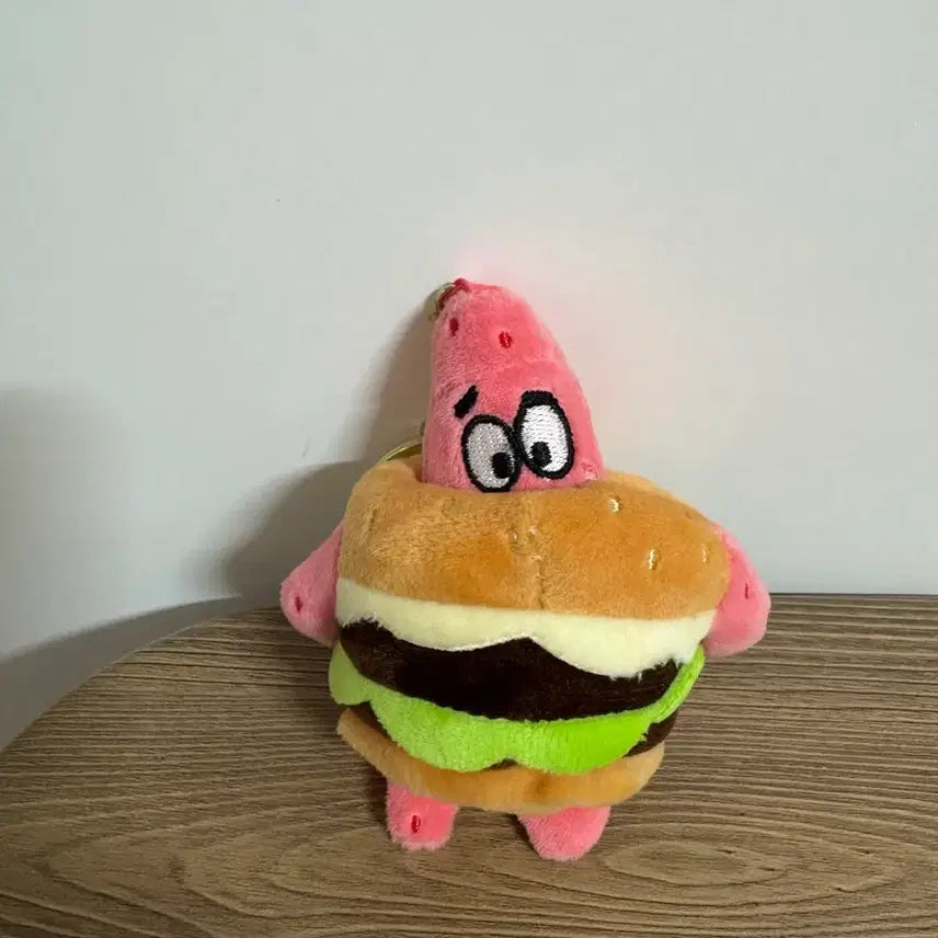 [BUNJANG] Spongebob Squarepants Patrick Star Keychain / 스폰지밥 햄버거 뚱이 인형 키링