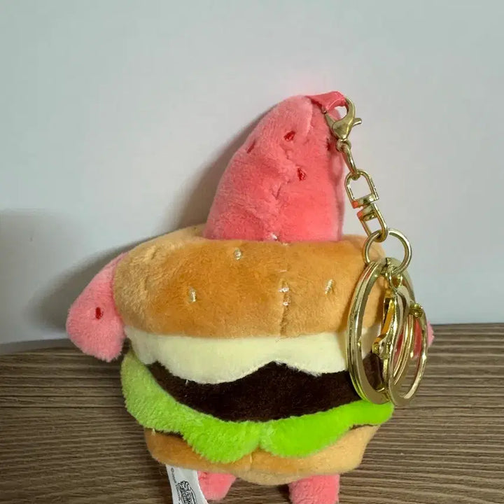 [BUNJANG] Spongebob Squarepants Patrick Star Keychain / 스폰지밥 햄버거 뚱이 인형 키링