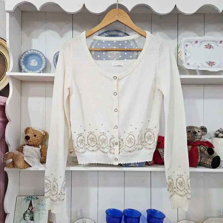 [BUNJANG] LIZ LISA Dot Sheer Cardigan / 리즈리사(LIZ LISA) 도트시스루 가디건