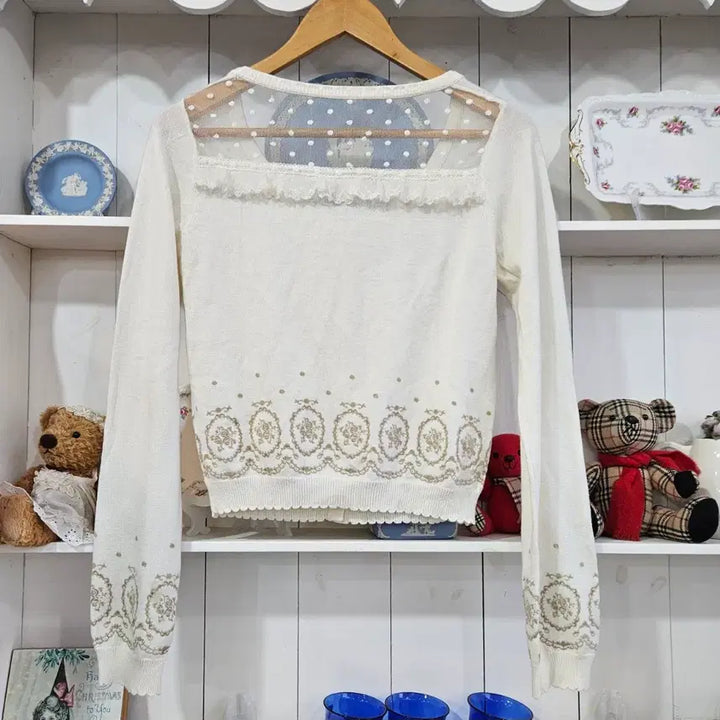 [BUNJANG] LIZ LISA Dot Sheer Cardigan / 리즈리사(LIZ LISA) 도트시스루 가디건