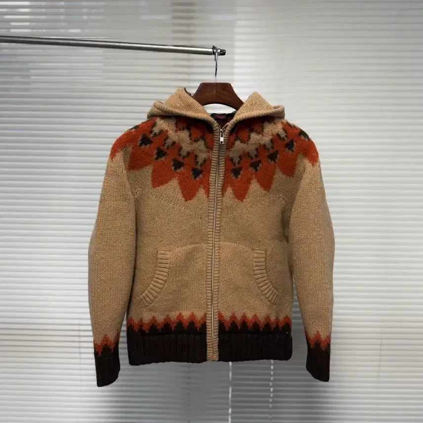 [BUNJANG] Smart Wear Ethnic Wool Hoodie Zip-up / smart wear 에스닉울 후드집업