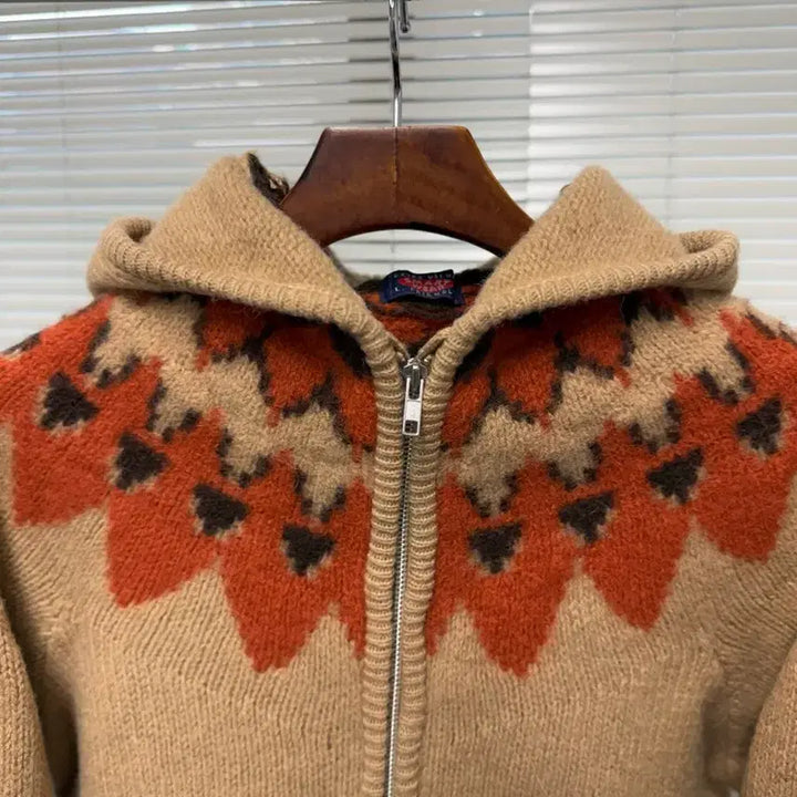 [BUNJANG] Smart Wear Ethnic Wool Hoodie Zip-up / smart wear 에스닉울 후드집업