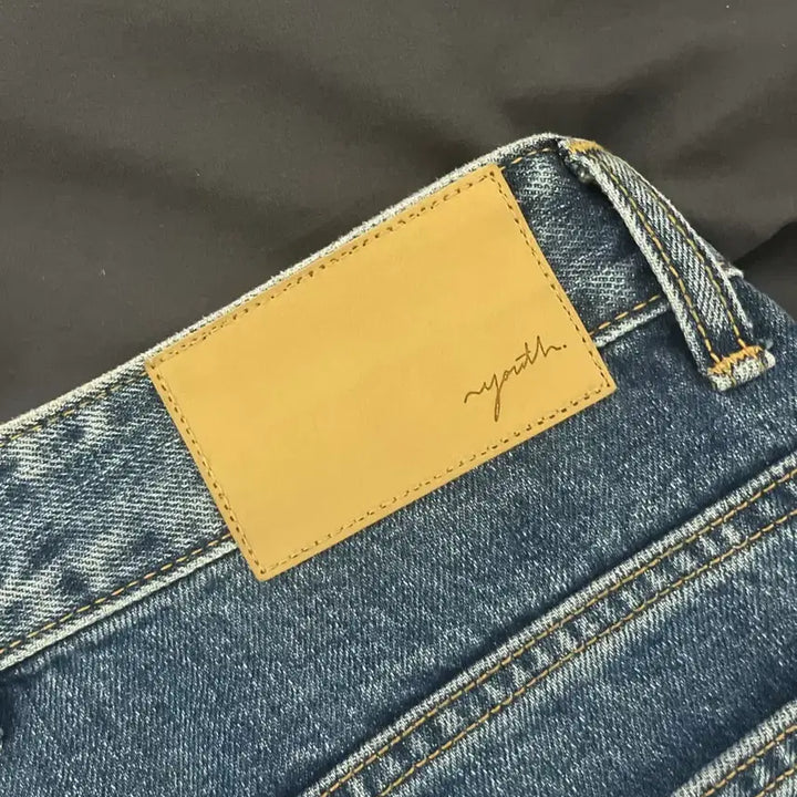 [SOLD OUT] 유스 와이드 데님long(오카야마산) mid blue 30/32