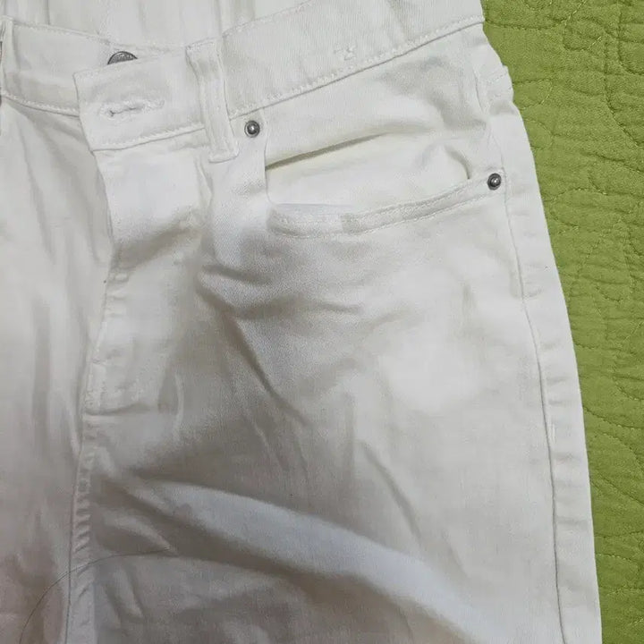[BUNJANG] Polham Wide White Denim Bading Pants / 29-31) 폴햄 와이드 화이트 데님 밴딩 팬츠