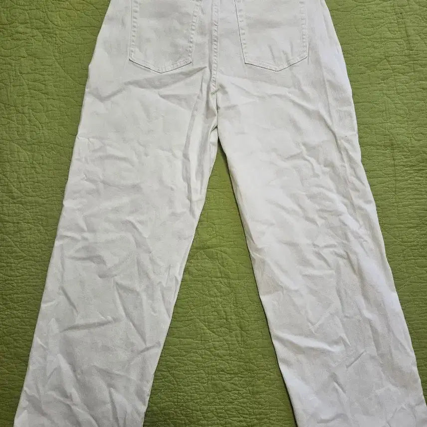 [BUNJANG] Polham Wide White Denim Bading Pants / 29-31) 폴햄 와이드 화이트 데님 밴딩 팬츠