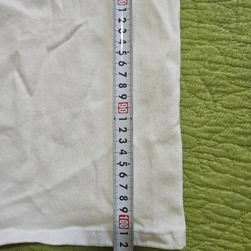 [BUNJANG] Polham Wide White Denim Bading Pants / 29-31) 폴햄 와이드 화이트 데님 밴딩 팬츠