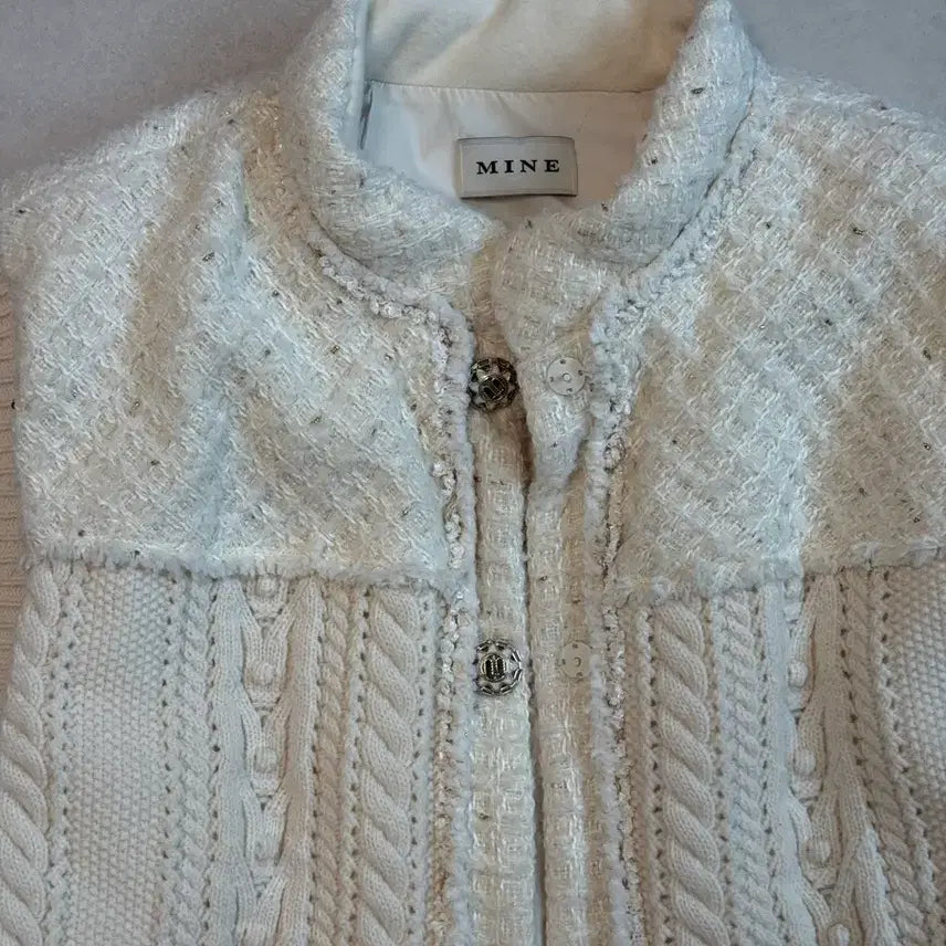 [SOLD OUT] 한섬 MINE 마인 트위드 구스다운 베스트
