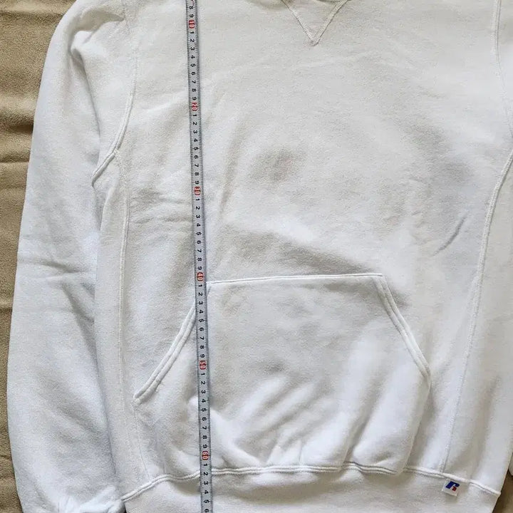 [BUNJANG] Russell White Hooded Sweatshirt S / Russell 화이트 후드티 후드스웨트셔츠 S