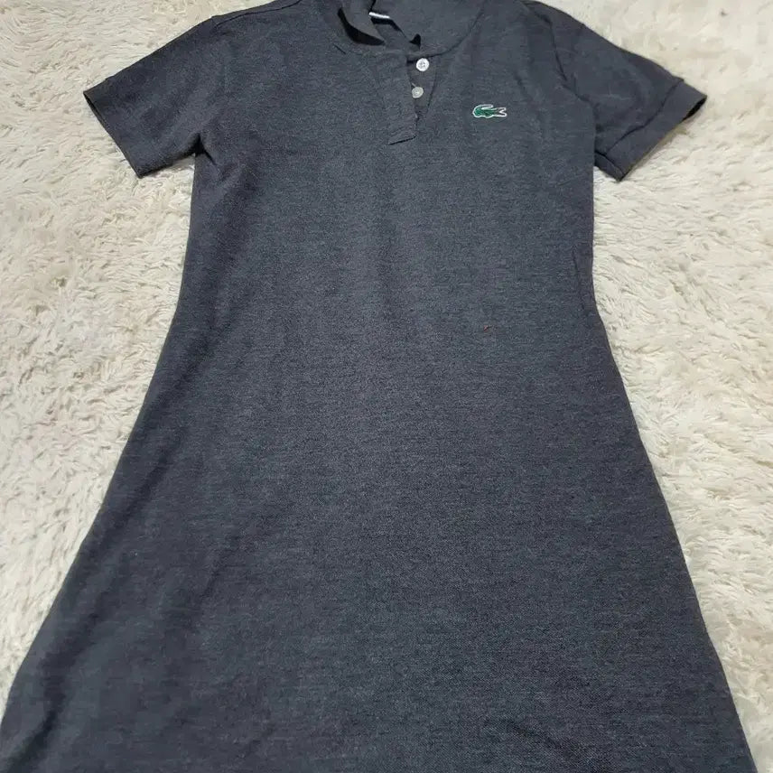 [SOLD OUT] 라코스테 차콜 그레이 피케 원피스