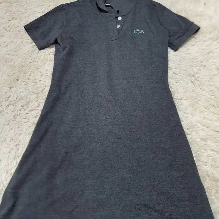 [SOLD OUT] 라코스테 차콜 그레이 피케 원피스