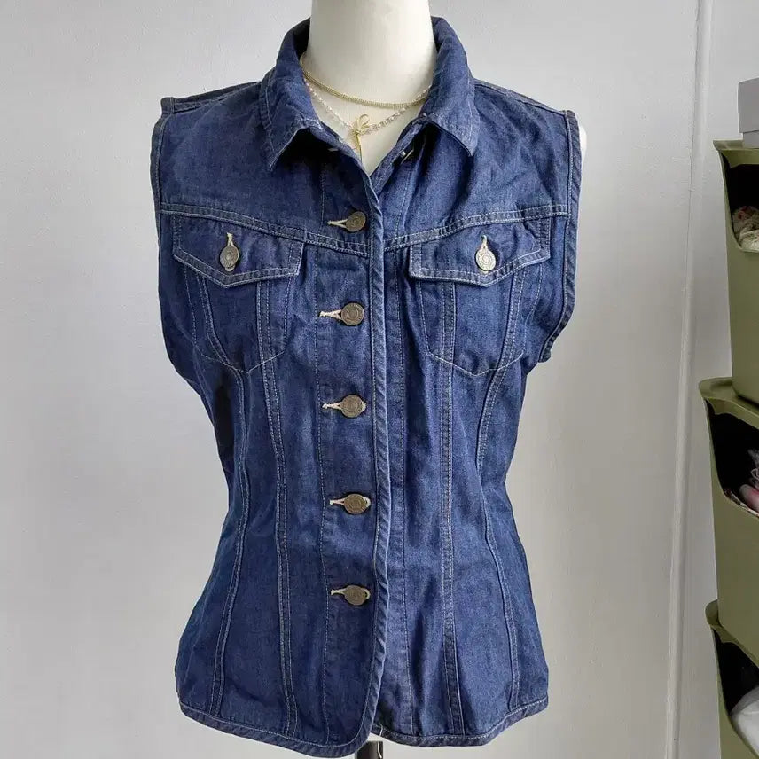 [BUNJANG] Vintage Denim Vest / [일본빈티지] 빈티지 데님 조끼 청베스트