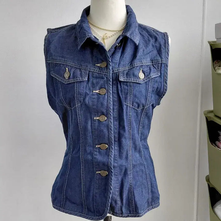 [BUNJANG] Vintage Denim Vest / [일본빈티지] 빈티지 데님 조끼 청베스트