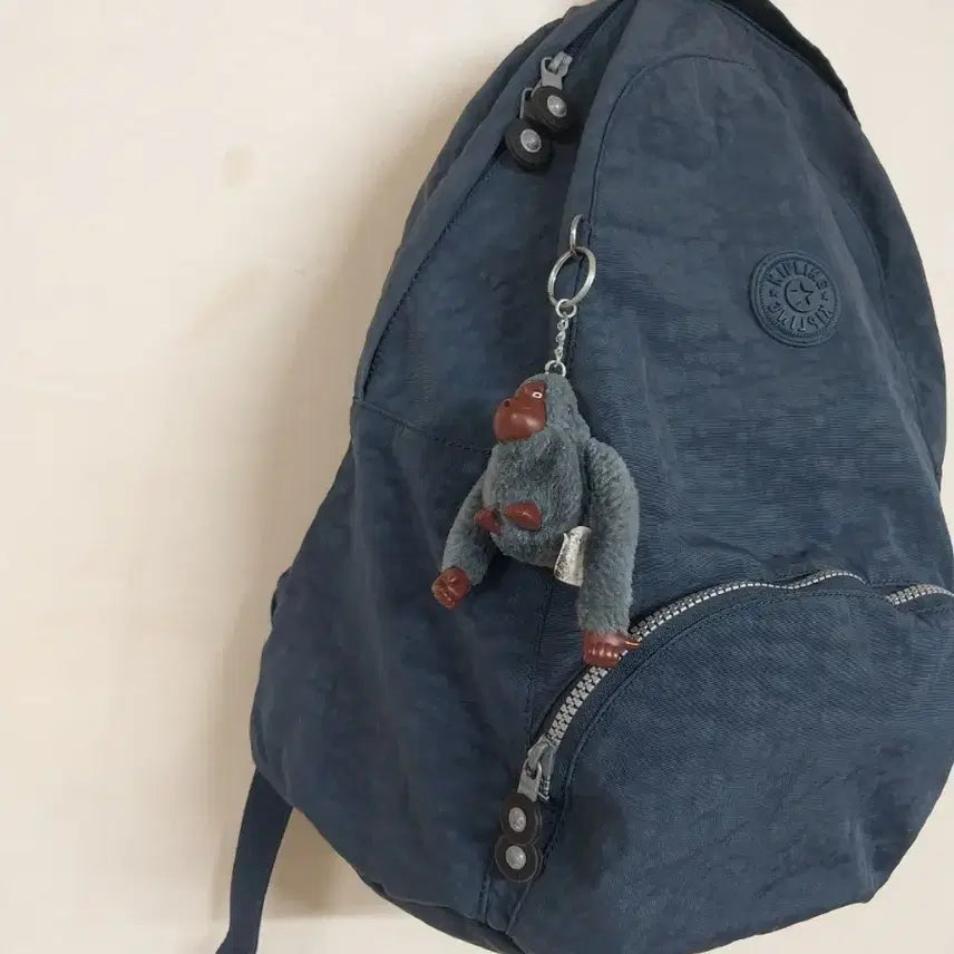 [BUNJANG] Kipling Navy Nylon Backpack / 남녀공용 키플링 네이비 백팩