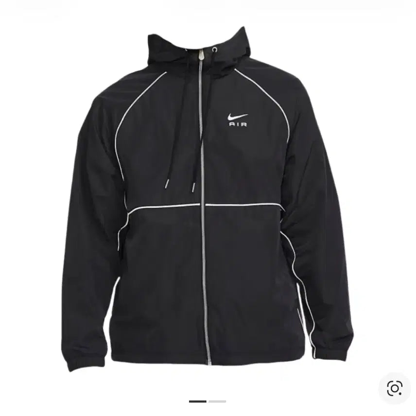 [SOLD OUT] 나이키 에어 풀 집 후드 우븐 바람막이 블랙 [L/100]