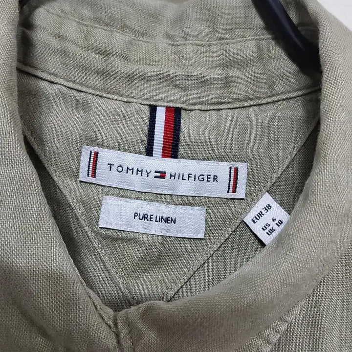 [SOLD OUT] 타미힐피거 린넨 셔츠 카키색 긴팔.260414