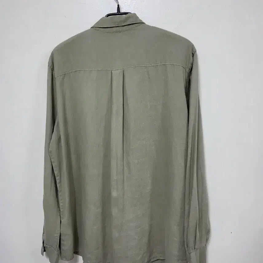 [SOLD OUT] 타미힐피거 린넨 셔츠 카키색 긴팔.260414