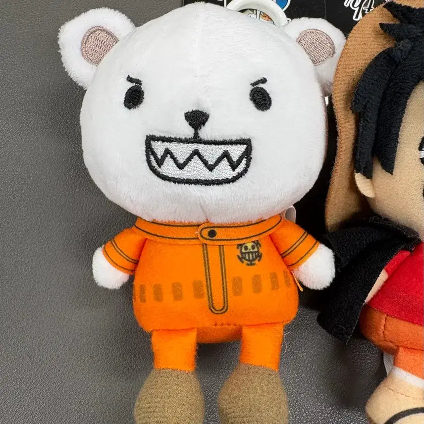[BUNJANG] One Piece 25th Anniversary Plush Keyring Set / (미사용) 원피스 25주년 인형 키링 세트 (루피 에이스 베포) 12cm