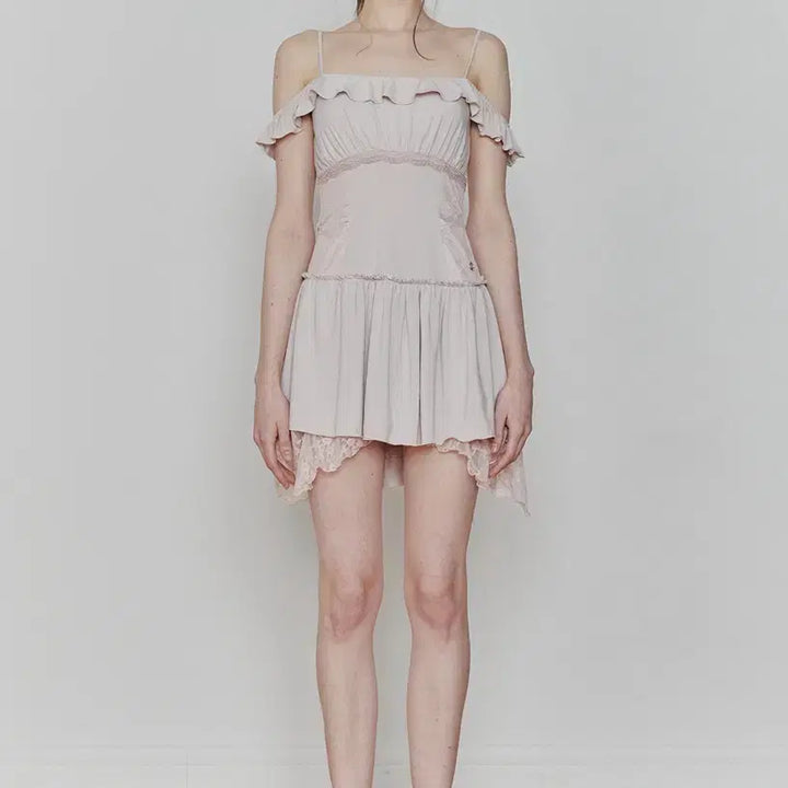 [BUNJANG] Pain or Pleasure Petal Ruffle Dress Pink / 페인오어플레져 PETAL RUFFLE DRESS pink