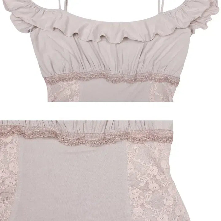 [BUNJANG] Pain or Pleasure Petal Ruffle Dress Pink / 페인오어플레져 PETAL RUFFLE DRESS pink