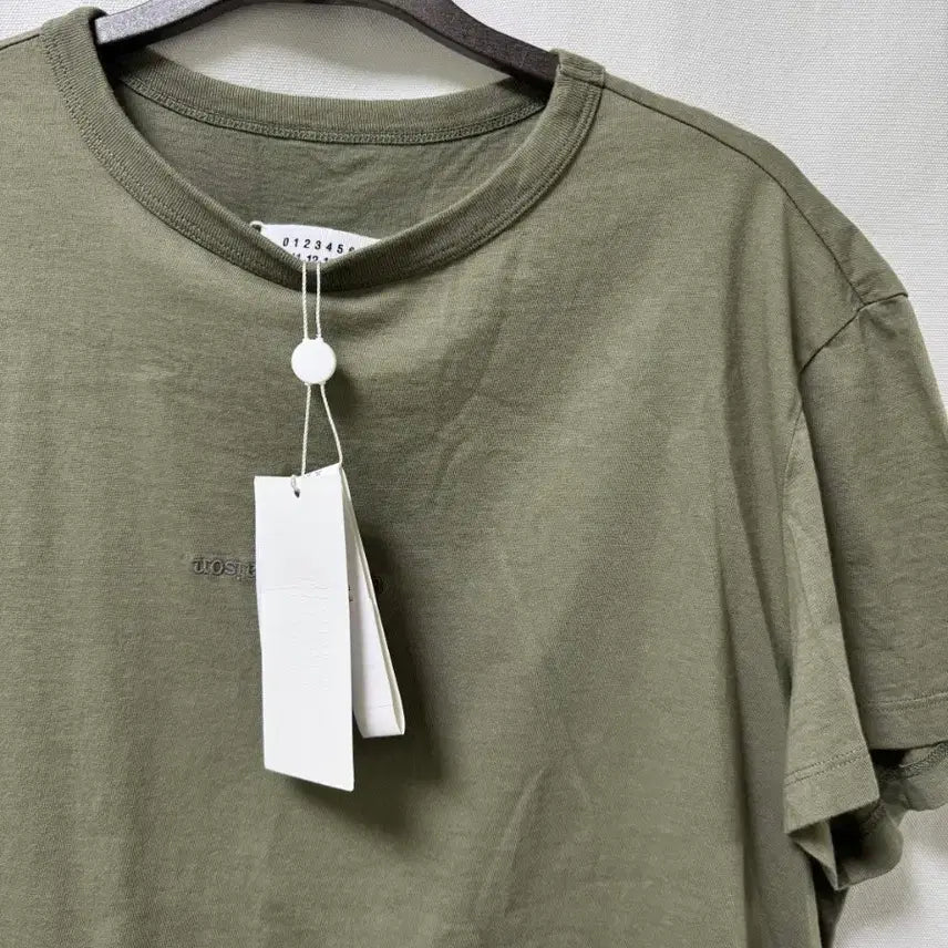 [BUNJANG] Maison Margiela Khaki Short Sleeve T-shirt / 메종 마르지엘라 카키 반팔 티셔츠 M