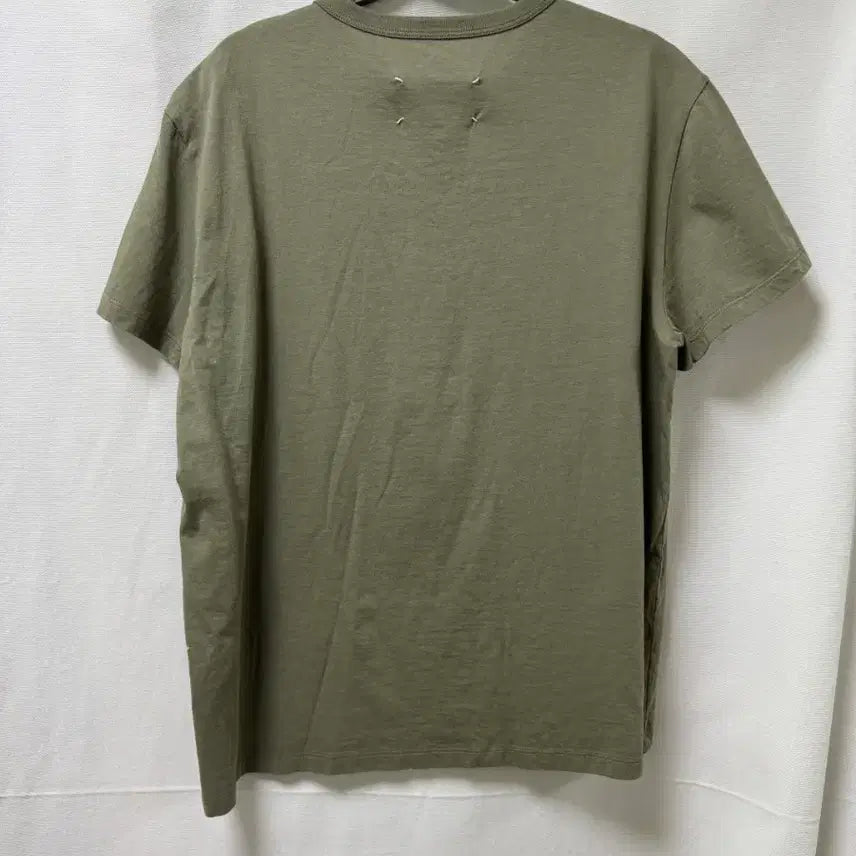 [BUNJANG] Maison Margiela Khaki Short Sleeve T-shirt / 메종 마르지엘라 카키 반팔 티셔츠 M