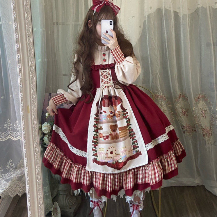 [BUNJANG] Little Red Riding Hood Cosplay Costume Rental / 졸업사진 빨간망토 차차 코스프레 코스튬 의상 대여