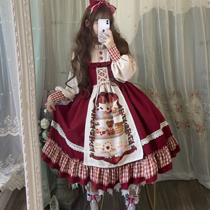 [BUNJANG] Little Red Riding Hood Cosplay Costume Rental / 졸업사진 빨간망토 차차 코스프레 코스튬 의상 대여
