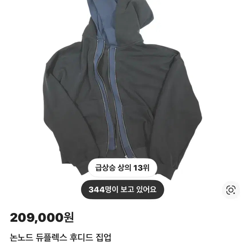 [BUNJANG] Nohnode Duplex Hooded Zip-Up / 논노드 듀플렉스 후디드 집업