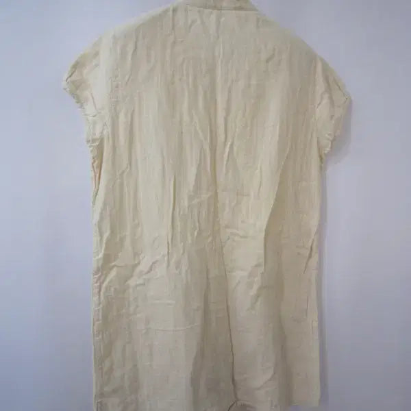 [BUNJANG] Japanese Import Summer Mini Dress Long Blouse - Light Yellow Beige / 일본수입 여름 미니원피스 롱블라우스 옅은 옐로베이지 wb7