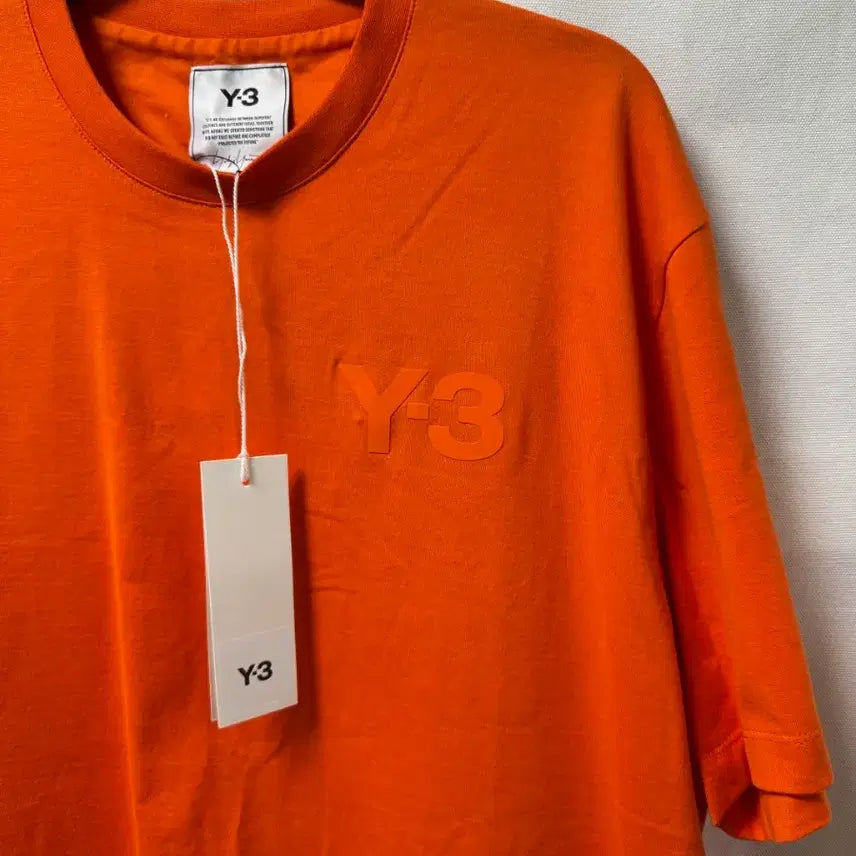[BUNJANG] Y3 Orange Short Sleeve T-Shirt M / Y3 오렌지색 반팔 티셔츠 M