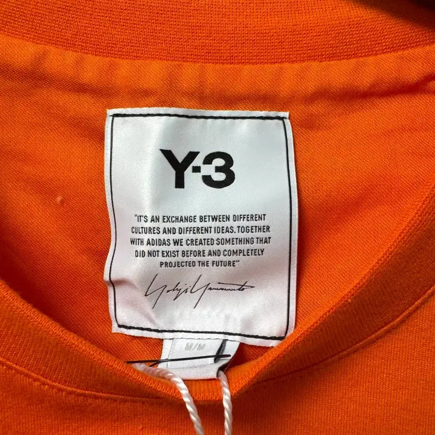 [BUNJANG] Y3 Orange Short Sleeve T-Shirt M / Y3 오렌지색 반팔 티셔츠 M