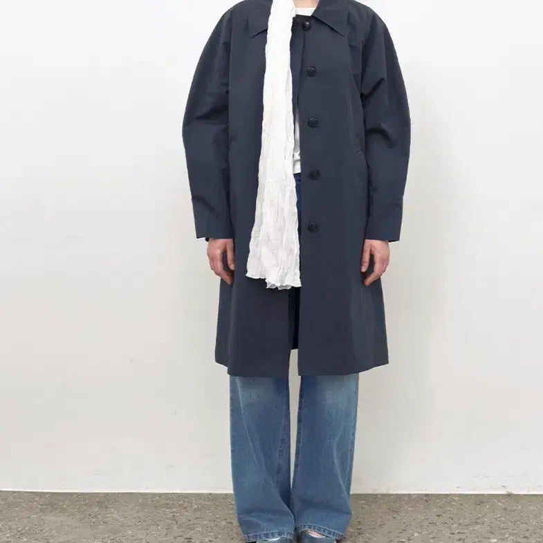 [BUNJANG] Soir Half Trench Coat - Charcoal / 쏘이르 하프트렌치코트 차콜