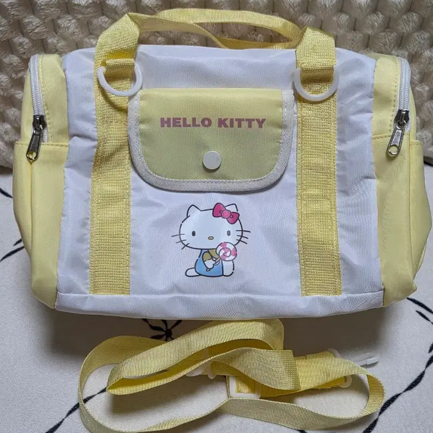 [BUNJANG] Hello Kitty Yellow Shoulder Tote Bag / 헬로키티 숄더백 토트백 옐로우 새상품