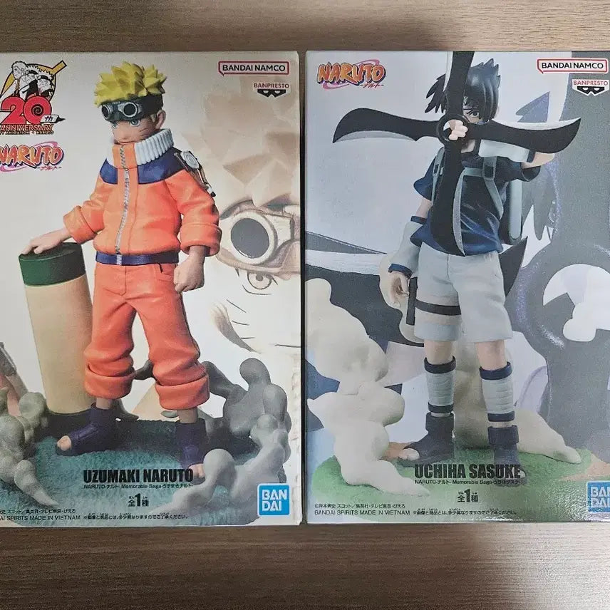 [BUNJANG] Naruto and Sasuke 20th Anniversary Figure Bundle Set / (미개봉,일괄)나루토, 사스케 소년전 메모러블 사가 20주년 피규어