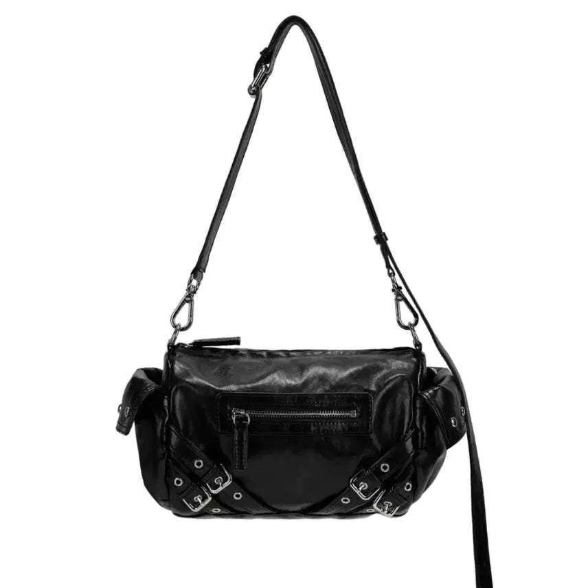 [BUNJANG] DEINET Stud Pocket Bag Black / 다이닛 스터드 포켓백 블랙