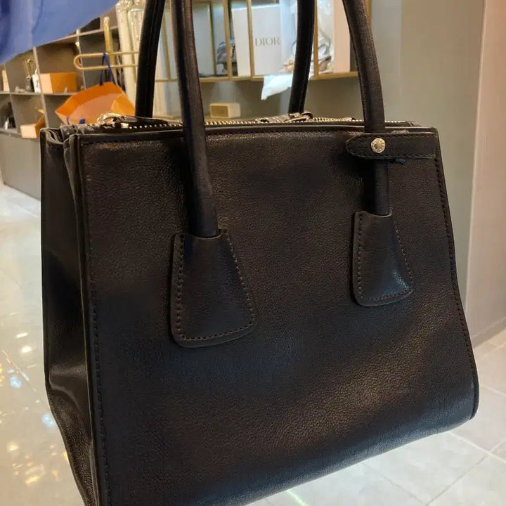 [BUNJANG] Prada Lux Tote Crossbody Bag - Black / 프라다 럭스토트크로스백 블랙