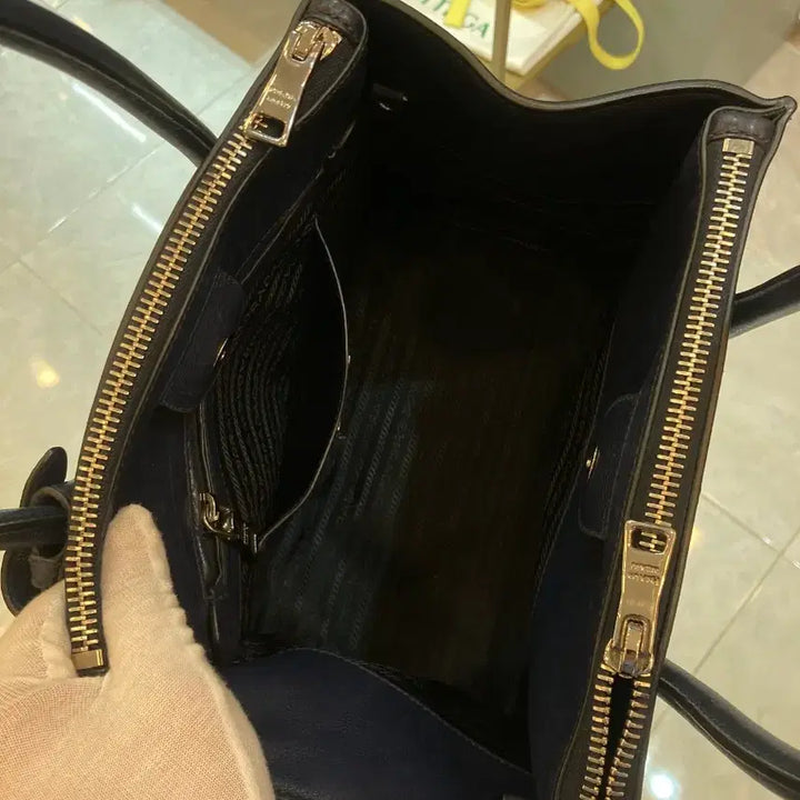 [BUNJANG] Prada Lux Tote Crossbody Bag - Black / 프라다 럭스토트크로스백 블랙