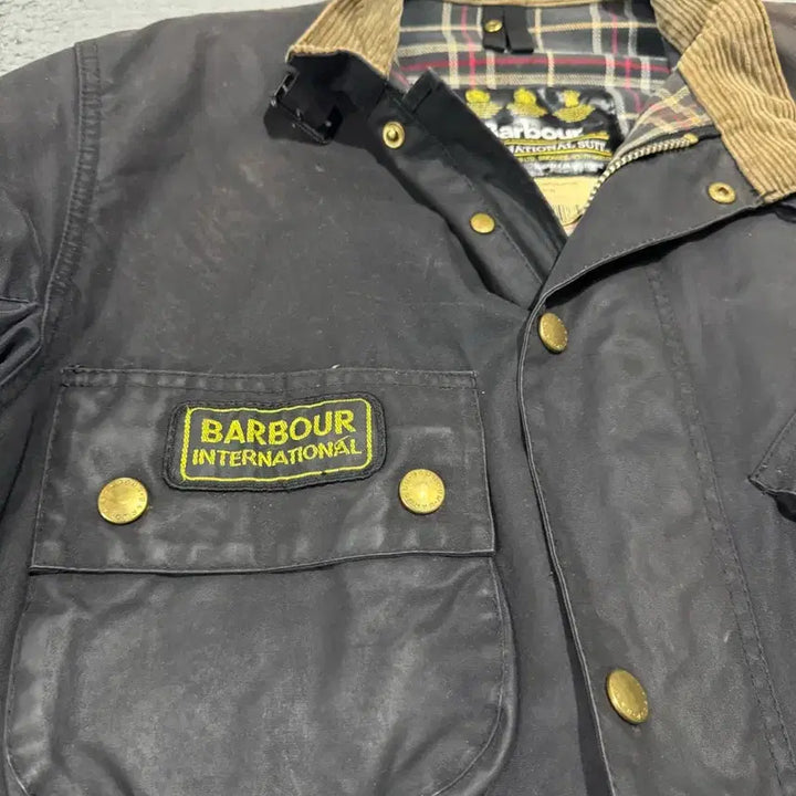 [BUNJANG] Barbour International A7 Vintage Wax Jacket / 바버 인터네셔널 90s 빈티지 왁스 자켓 (벨트포함)