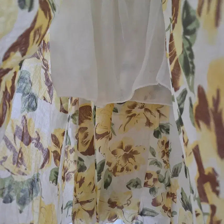 [BUNJANG] Flower Pattern Midi Skirt / (새상품)플라워 스커트
