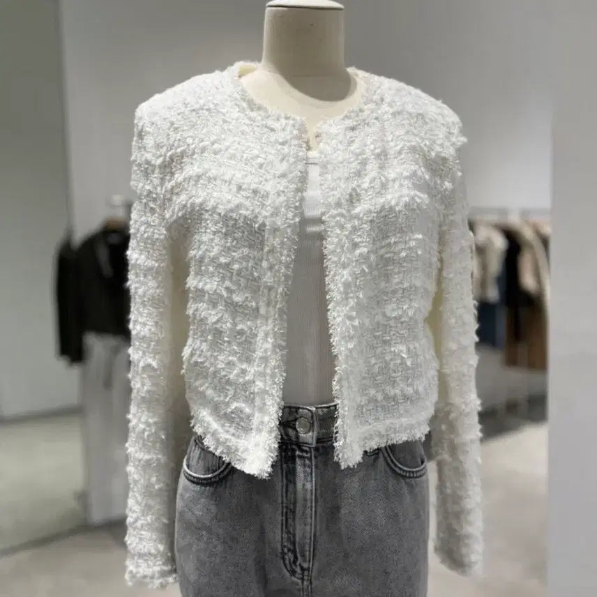 [BUNJANG] IRO Moana Tweed Jacket - Ivory - Size 36 / 이로 iro moana 트위드자켓 아이컬러 36사이즈