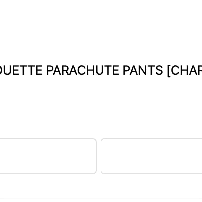 [BUNJANG] Branded Inspector 804 Parachute Charcoal Pants / 인스펙터 브랜디드 804파라슈트 챠콜 새상품판매합니다.