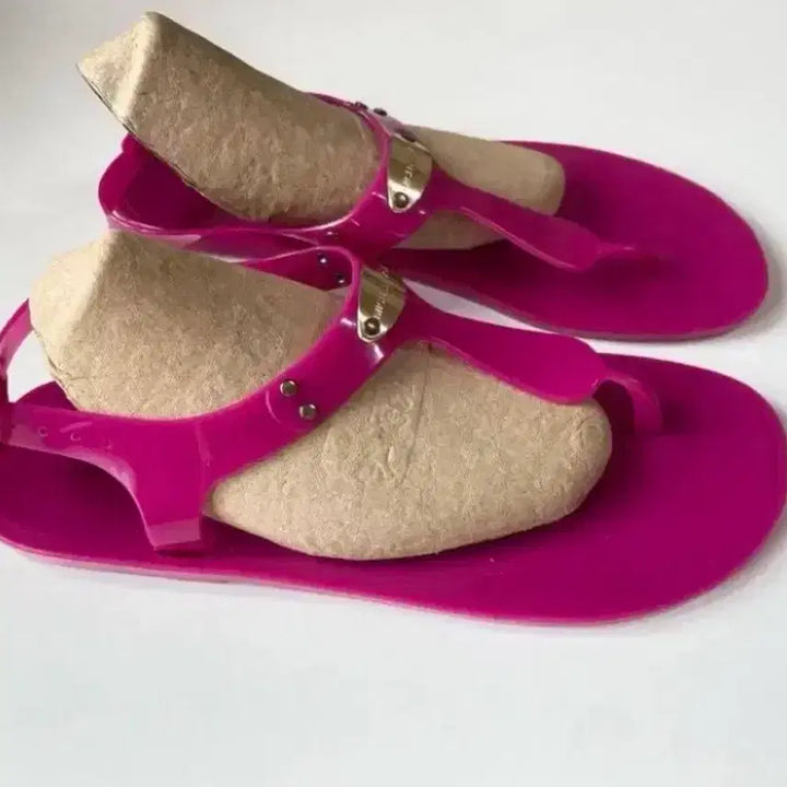 [BUNJANG] Michael Kors Jelly Sandals - US 7 / 240mm - Pink / (정품) 마이클코어스 젤리샌들 US 7 사이즈240 핑크 연핑크 쿨핑크