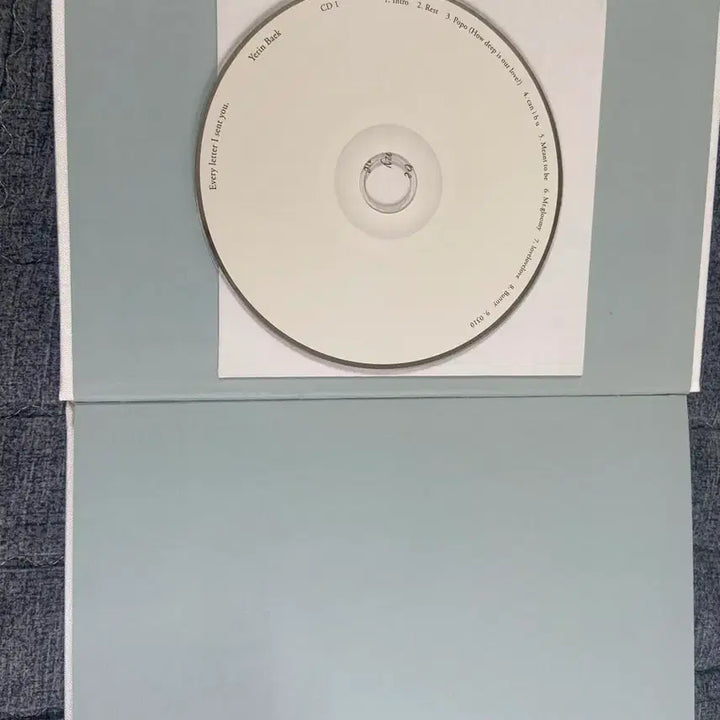 [SOLD OUT] 백예린1집 Every letter I sent you cd 중고품